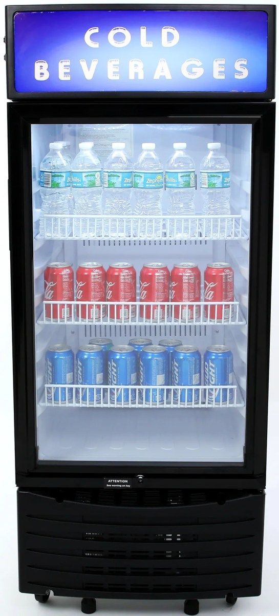 Avanti® 6.0 Cu. Ft. Black Commercial Beverage Center-2