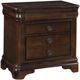 Elements International Cameron Cherry 3-Drawer Nightstand-0