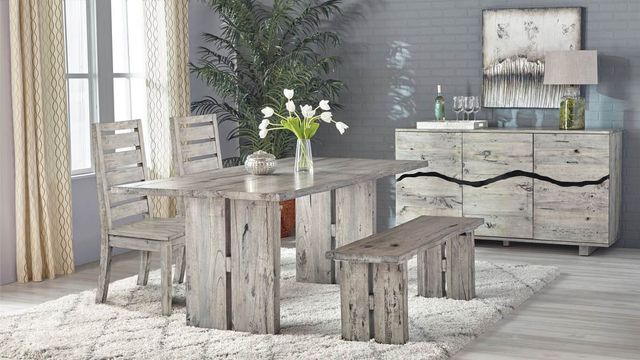 Napa Furniture Design Renewal 2-Piece Weathered Natural Driftwood Side Chair Set-2