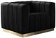 Meridian Furniture Marlon Black Velvet Chair-0