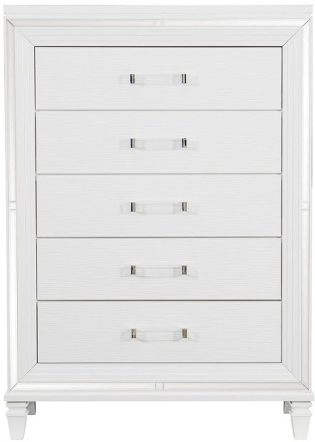 Homelegance® Tamsin White Metallic Chest-2