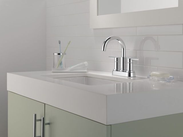 Delta Nicoli® Chrome 2-Handle Centerset Bathroom Faucet-2