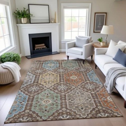 Dalyn™ Rug Company Silk Road SR7 Chocolate 5'x8' Area Rug-4