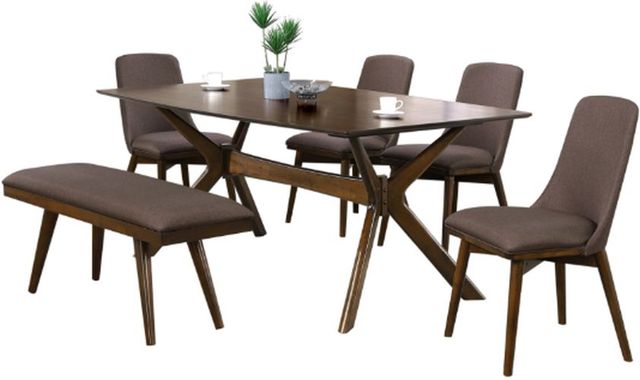 Winners Only® Santana Brown Boat Shaped Dining Table-3