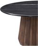 Bassett Mirror Jennings Black Nesting Small Cocktail Table with Brown Base-1