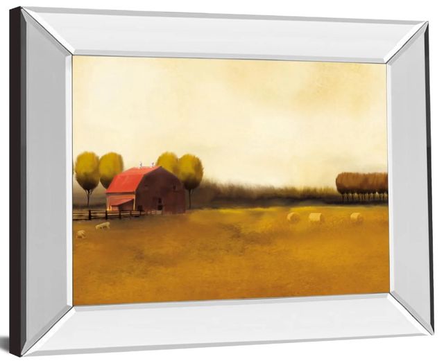 Classy Art Rural Landscape Il by Venter Mirror Framed Wall Art-0