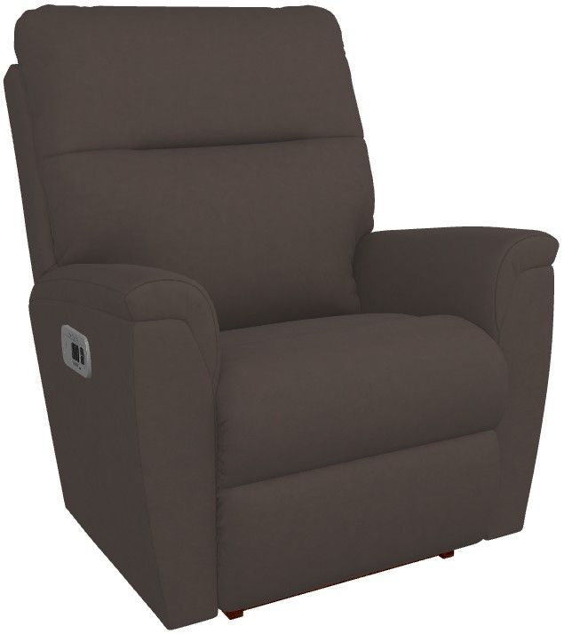La-Z-Boy® Norton Walnut Leather Power Rocking Recliner with Headrest-0