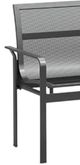 Homecrest™ Outdoor Living Customizable Elevate Mesh Aluminum Outdoor Stackable Dining Arm Chair-1