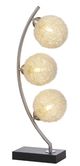 Coaster® Claudia Black/Chrome 30" Woven Spherical Metal Table Lamp -1