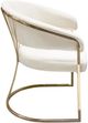 Diamond Sofa® Solstice Cream/Polished Gold Dining Chair-3