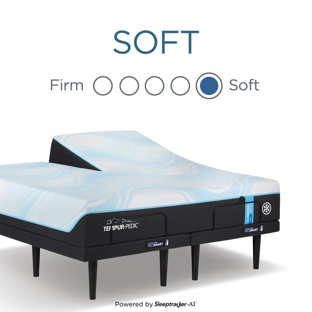 Tempur-Pedic® TEMPUR-LuxeBreeze® 13" TEMPUR-Material™ Soft Smooth Top Split Head King Mattress-4
