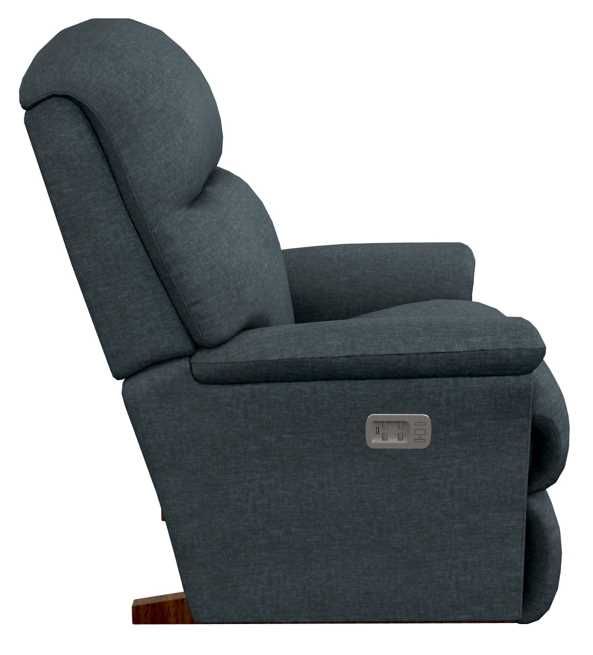 La-Z-Boy® Reed Navy Power Rocking Recliner with Headrest and Lumbar-2