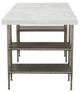 Fairfield® Palermo White Top Desk with Stainless Steel Base-2