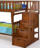 Night & Day Furniture™ Peppermint Cherry Twin/Twin Stair Bunk Bed-1