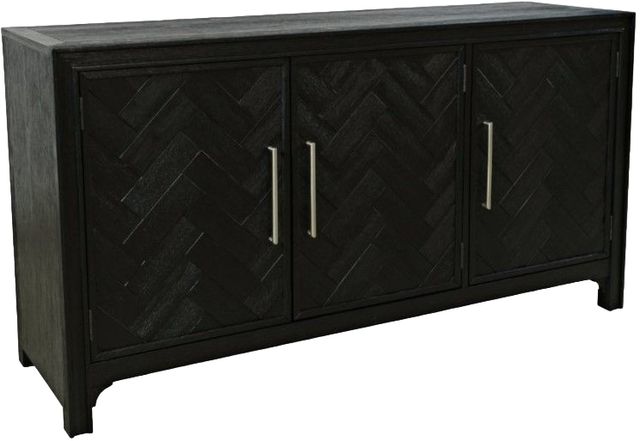 Jofran Inc. Gramercy Noir 3-Door Accent Cabinet-0