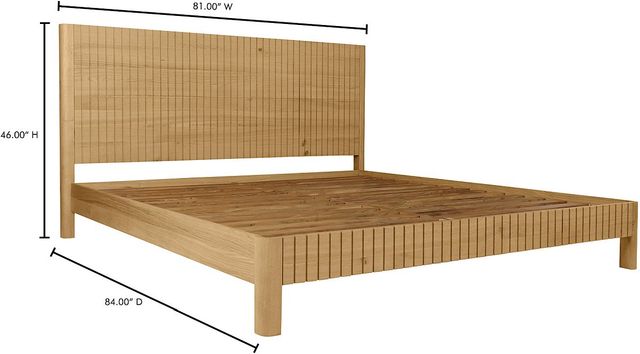 Moe's Home Collection Povera Natural Oak King Bed-2