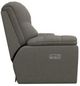 La-Z-Boy® Morrison Fog Power Reclining Loveseat with Console, Headrest, and Lumbar-3