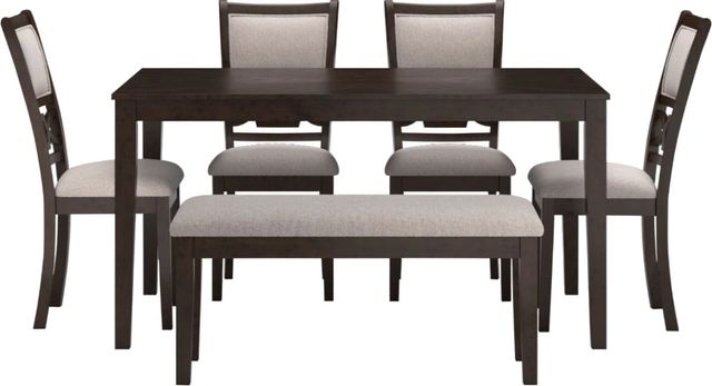 Signature Design by Ashley® Langwest 6-Piece Cherry Brown Dining Room Set-1