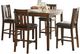Mazin Furniture Delmar 5 Piece Espresso Counter Height Table Set-0