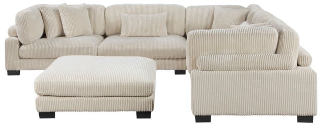 Homelegance® Traverse 6-Piece Beige Modular Sectional with Ottoman-3