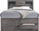 Elements International Emily Gray King Panel Storage Bed-1