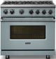 Viking® 7 Series 36" November Sky Pro Style Natural Gas Range-4