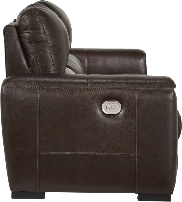 Signature Design by Ashley® Alessandro Walnut Power Reclining Sofa-4