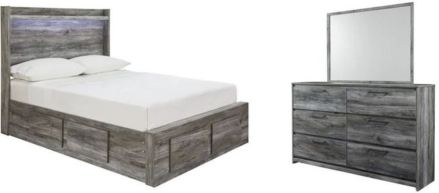 Signature Design by Ashley® Baystorm 3-Piece Gray Full Panel Bed Set-0
