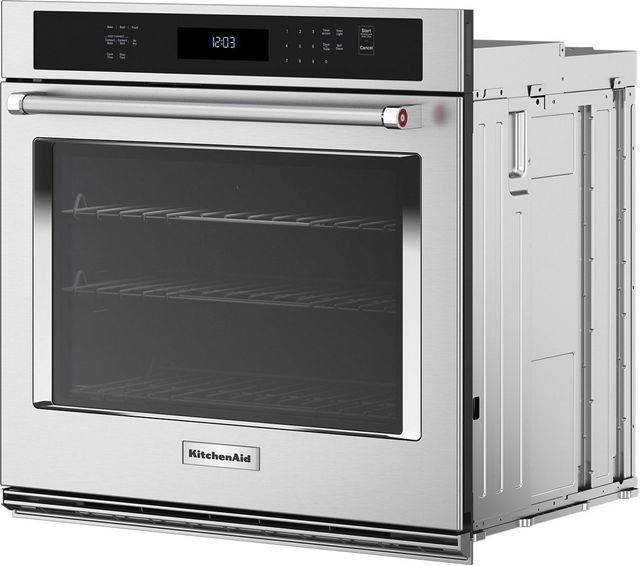 KitchenAid® 30" PrintShield™ Stainless Steel Single Electric Wall Oven-3