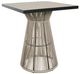 CabanaCoast® Customizable Cove Synthetic Fiber 36" Outdoor Square Bar Table-0