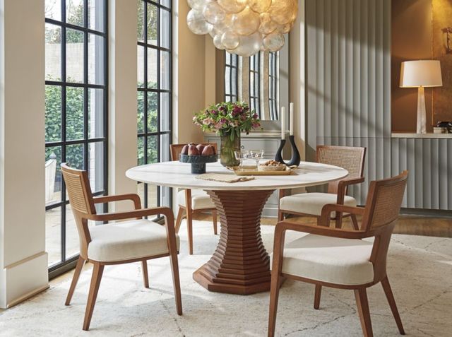 Lexington Home La Costa Cabrillo White Dining Table with Brown Base-1