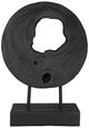 A & B Home Black Teak Wood Sculpture with Stand-1