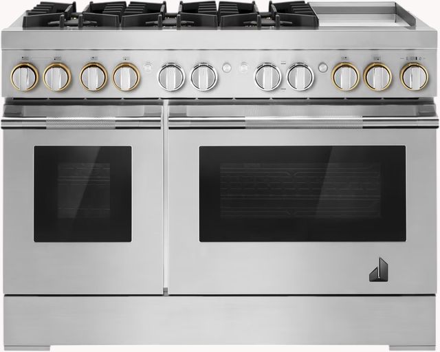 JennAir® RISE™ 48" Stainless Steel Pro Style Dual Fuel Range-0