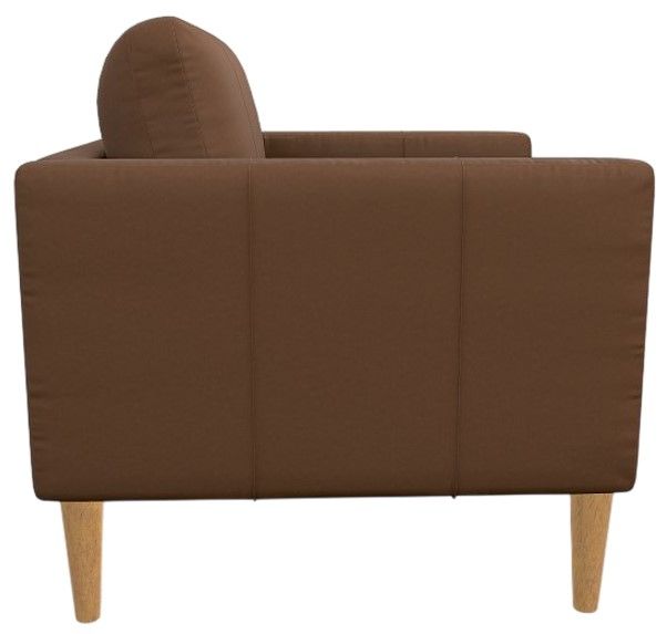 Best® Home Furnishings Customizable Trafton Leather Accent Chair with Honey Birch Legs-2