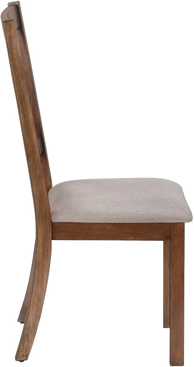 Monarch Specialties Inc. 2-Piece Brown/Walnut Side Chair Set-3