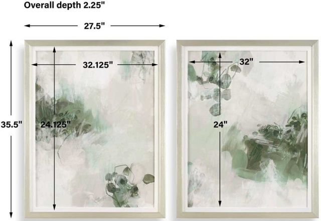 Uttermost® Custom Lilypond 2-Piece Dream Framed Print Art Set-2