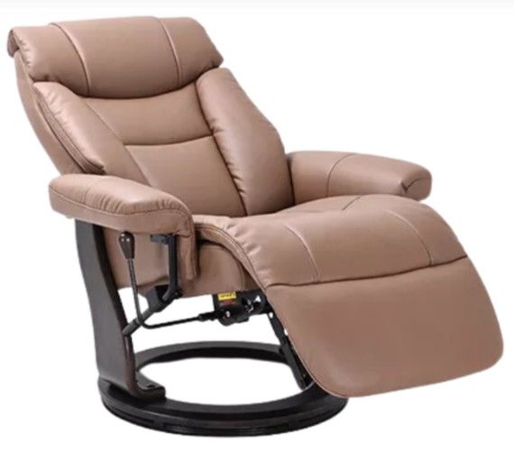 BenchMaster Vittoria Cocoa Manual Flip-Up Footrest Recliner-3