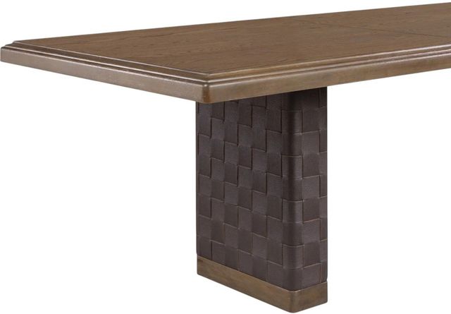 Modus Furniture Arden Dark Chocolate/Tavern Brown Extendable Dining Table-3