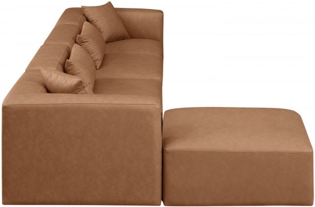 Meridian Furniture Cube 5-Piece Brown Modular Sectional with Ottoman-1