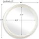 Uttermost® Akiko White Round Mirror-2