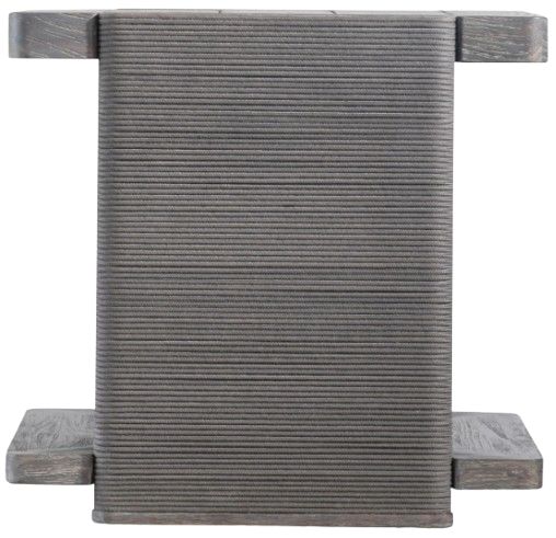 Bernhardt Andros Bernhardt Exteriors Smoked Truffle Wood Outdoor Side Table-3