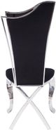 ACME Furniture Cyrene 2-Piece Black/Stainless Steel Side Chair-4
