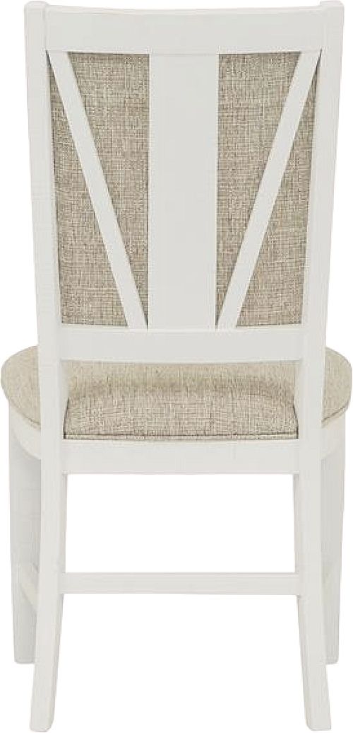 Magnussen Home® Heron Cove 2-Piece Baja Fog/Chalk White Step Up Side Chair with Upholstered Seat and Back-3