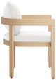 New Classic® Home Furnishings Wesley White Acacia/Fabric Outdoor Patio Side Chair-3