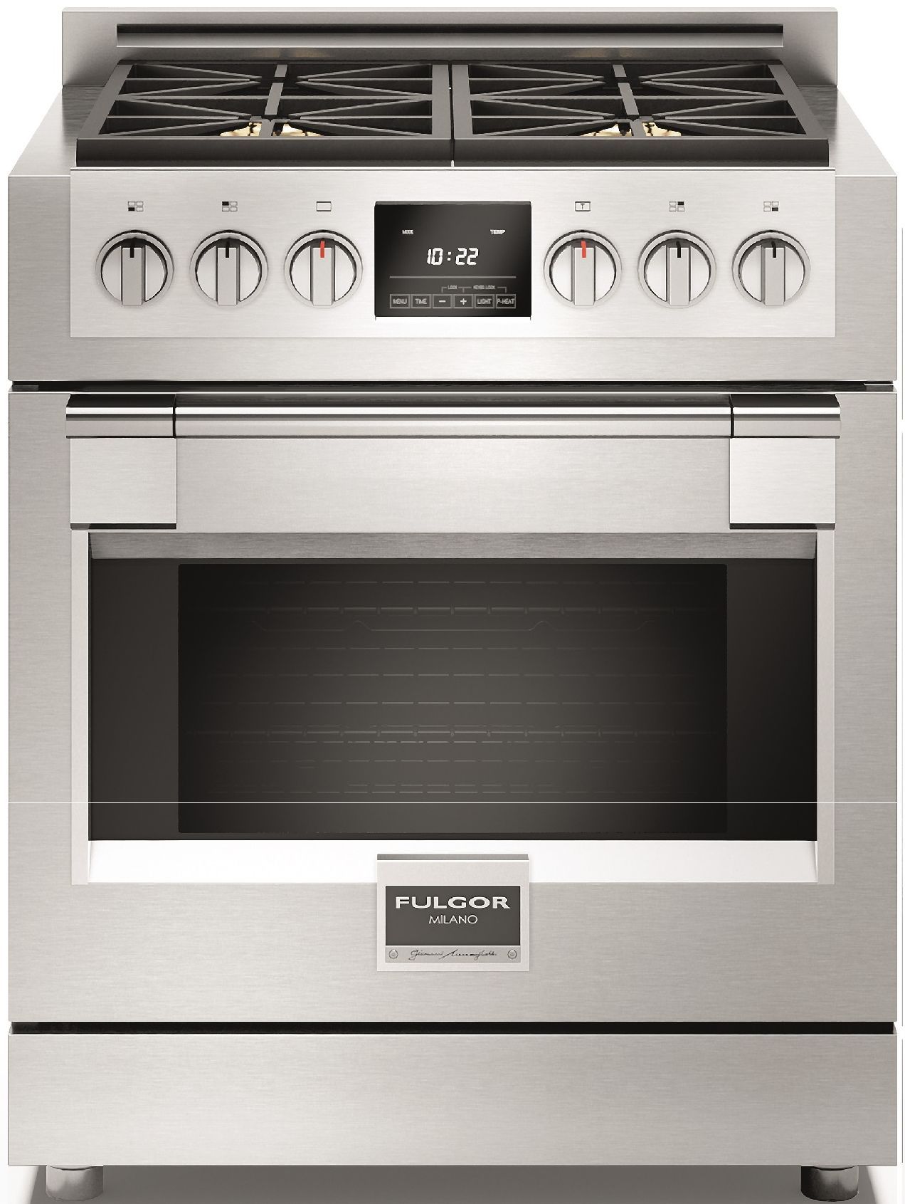 Fulgor Milano® Sofia 600 Series 30" Stainless Steel Pro Style Dual Fuel Range