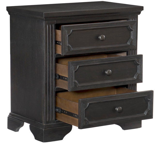 Homelegance® Bolingbrook Wire-Brushed Charcoal Nightstand-3