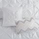 Olliix by Madison Park Laurel 7 Piece White California King Tufted Comforter Set-5
