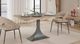 Nest Home Collections Makenzie Medium Gray Dining Table with Iron Base-1