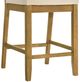 Armen Living Yaneli Amber Glow/White Counter Stool-4