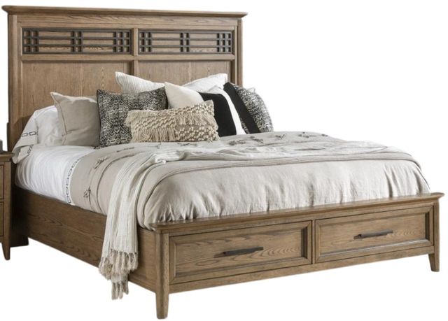 Legacy Classic Beacon Hill Dusty Barley Queen Storage Panel Bed -0